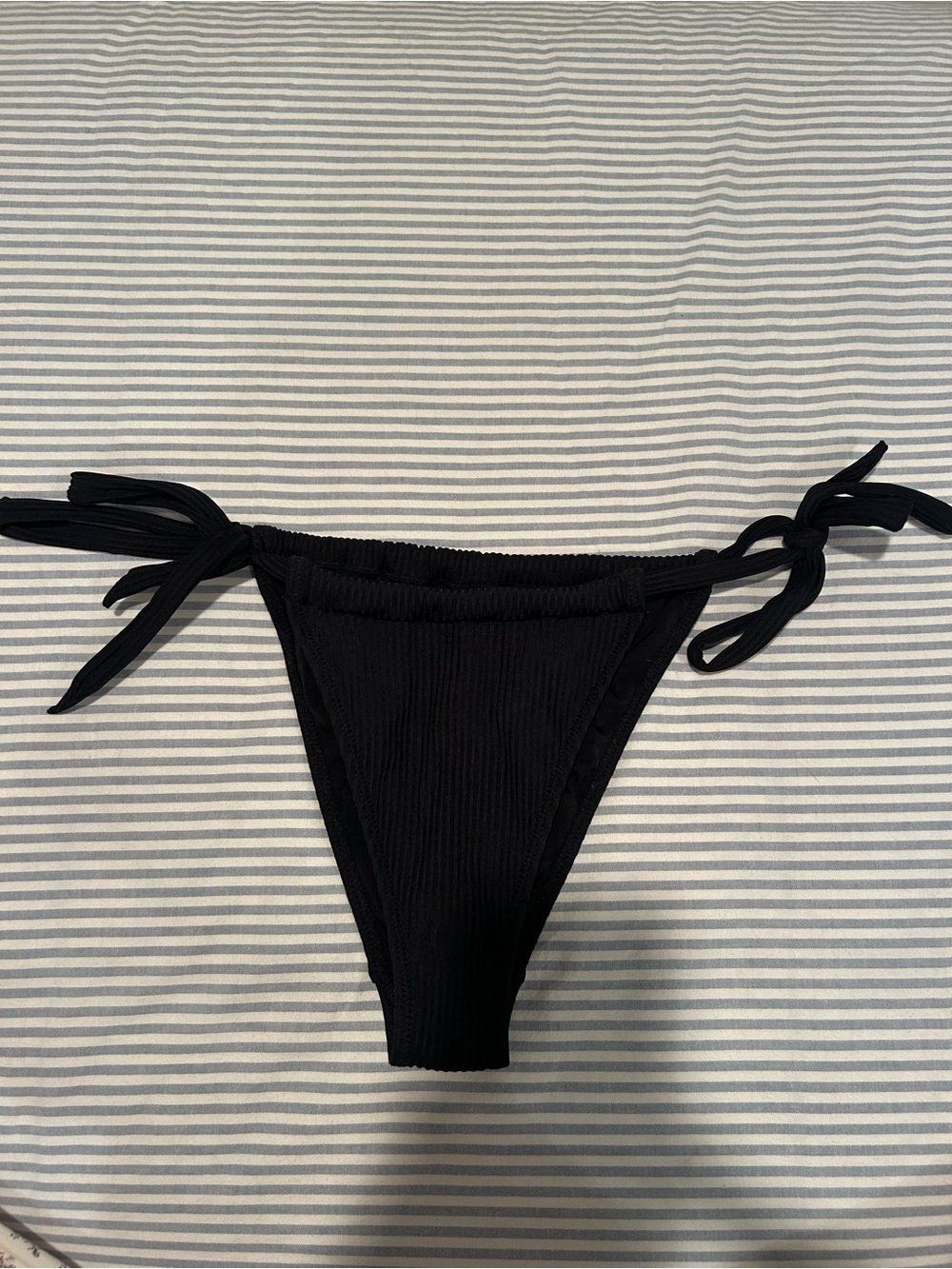Women’s Black Tie-Side Bikini Bottom